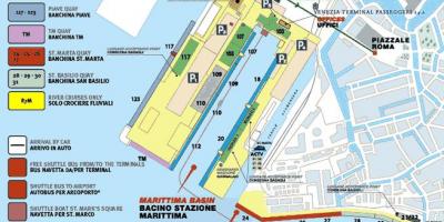 Carte de Venise terminal de croisière