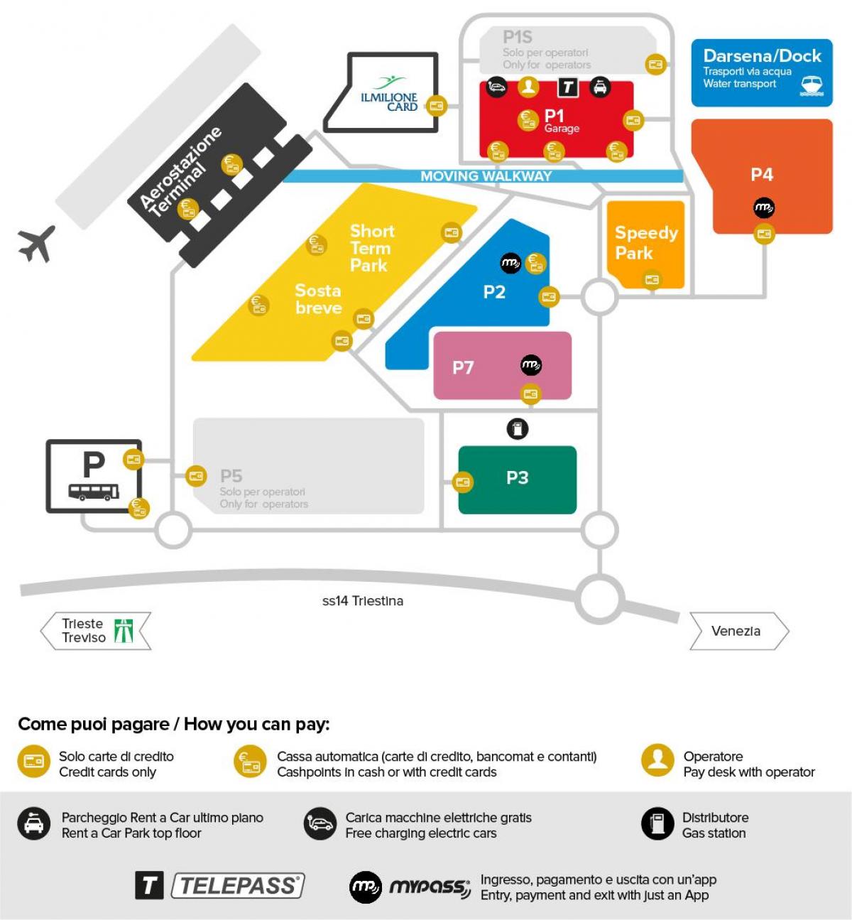 Carte de venise aéroport