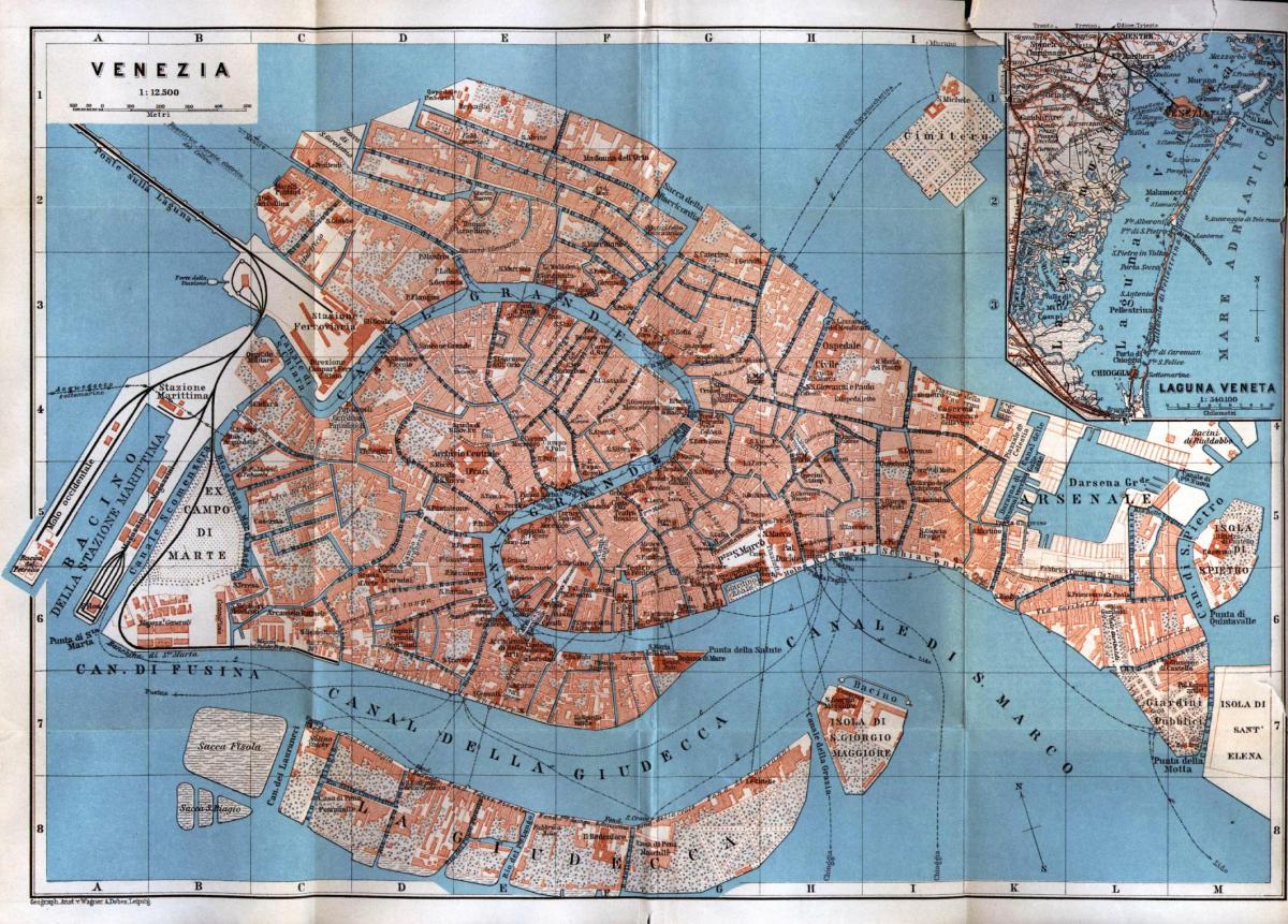 ancienne carte de Venise