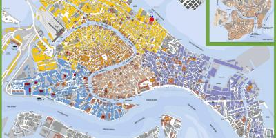 Carte de rue de Venise, italie libre