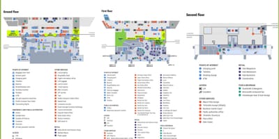 Carte de l'aéroport de Venise terminal