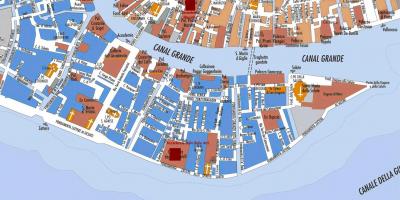 Carte de gondoles de Venise 